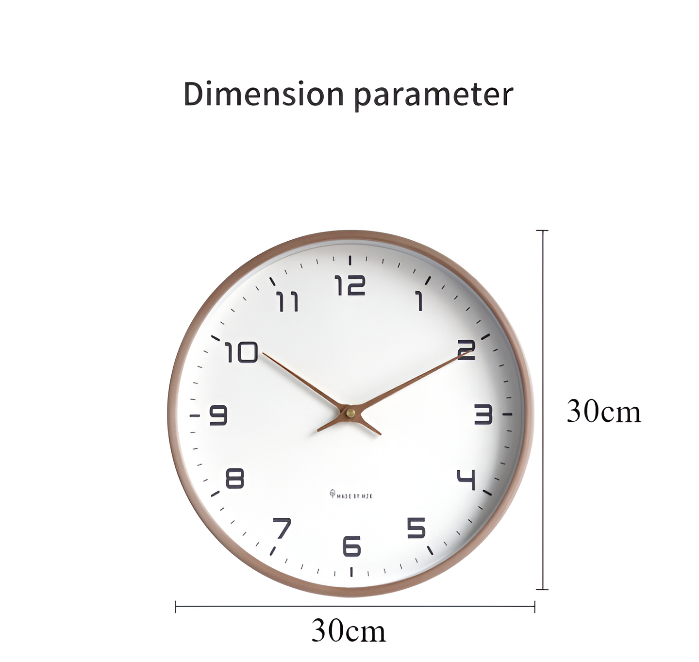Holz Wanduhr | Moderne Uhr für das Wohnzimmer | Nordic Design Wanduhr | NordUhr