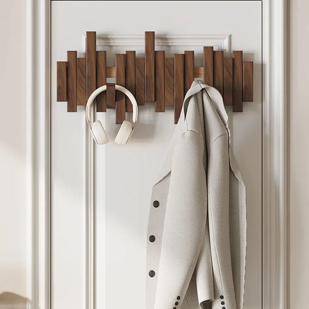 WoodFlex - Stilvolle Holzgarderobe mit flexiblen Magnethaken