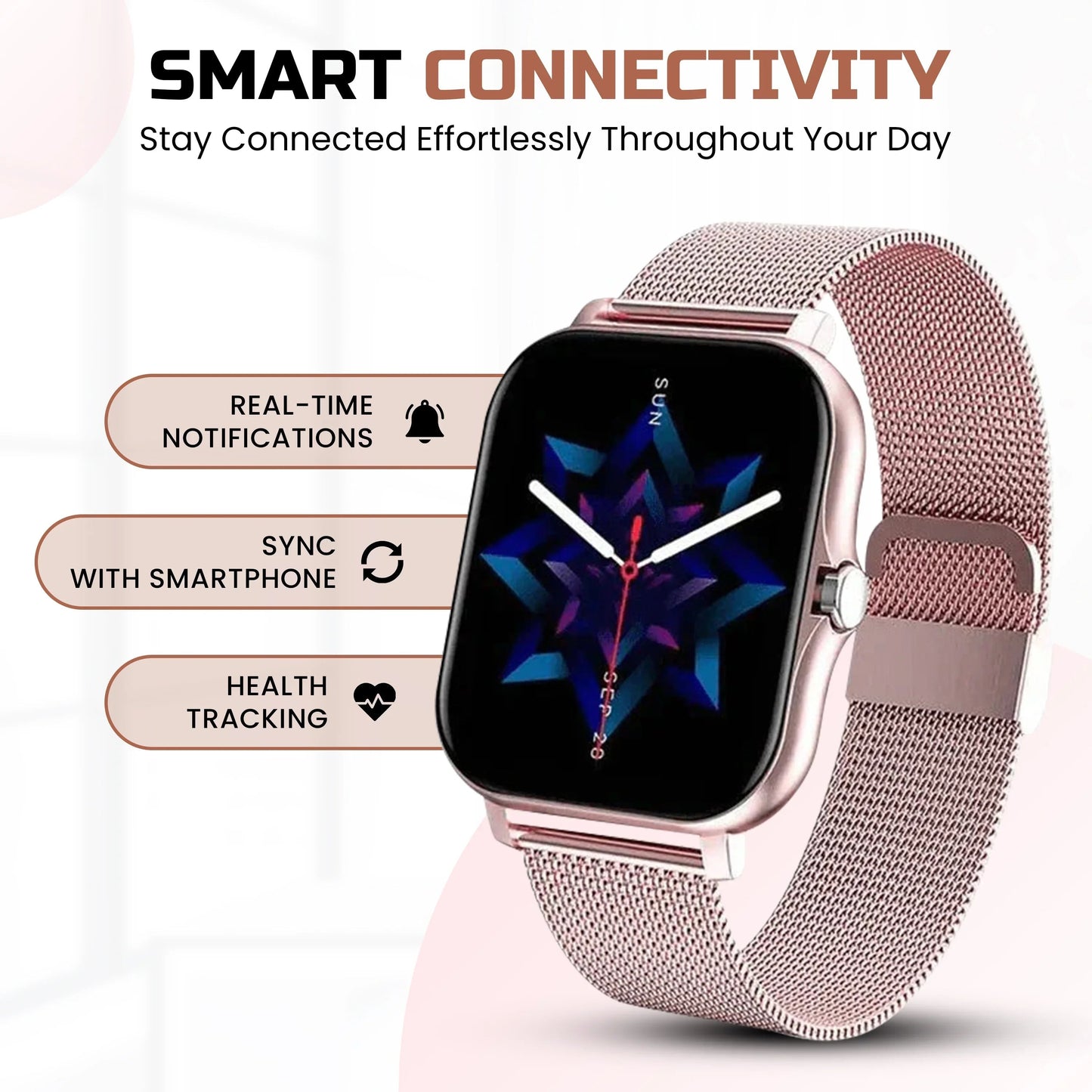 Women's Smartwatch - Slim Design - Health Monitoring