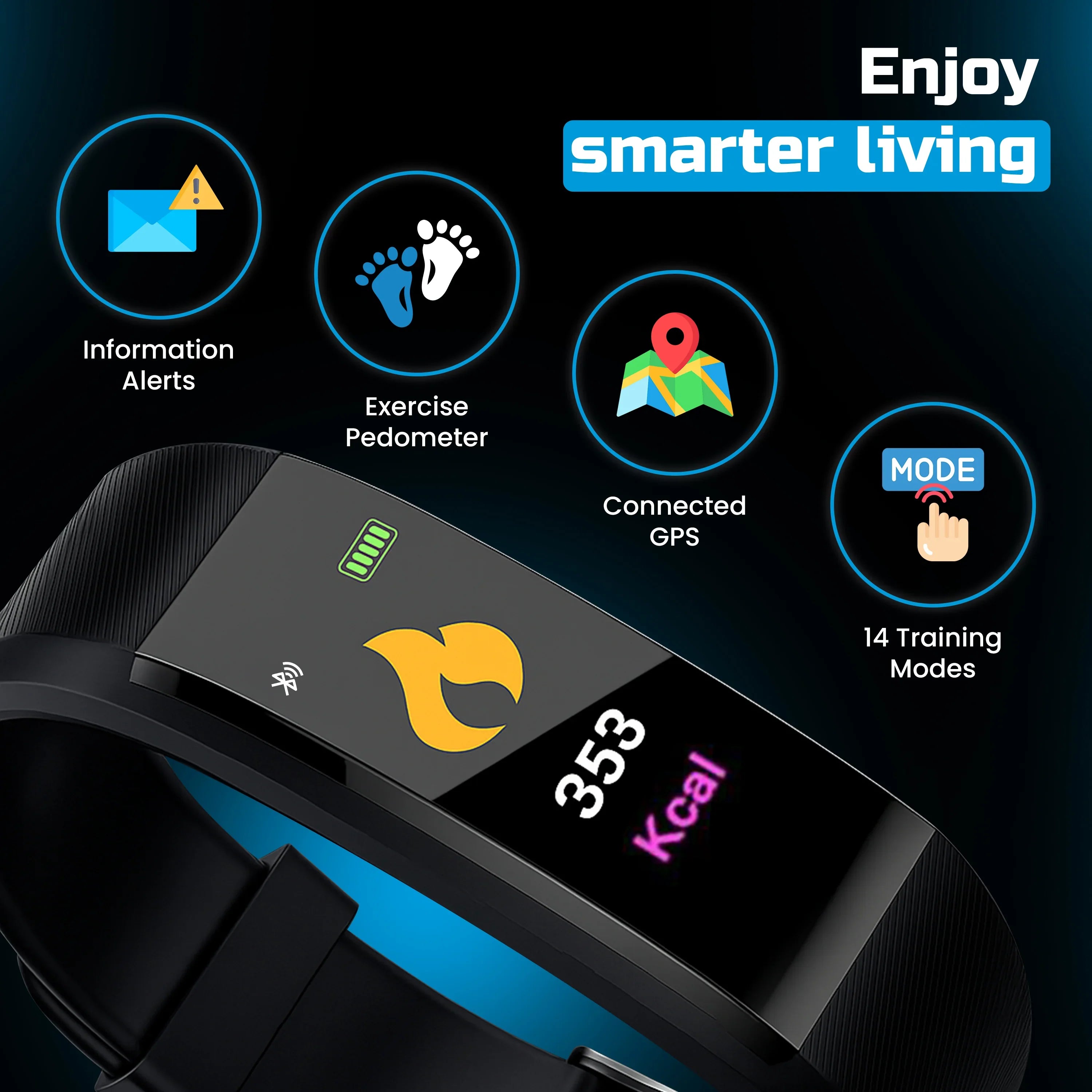 Senioren-Smartwatch - Aktivitätsverfolgung - LED-Display