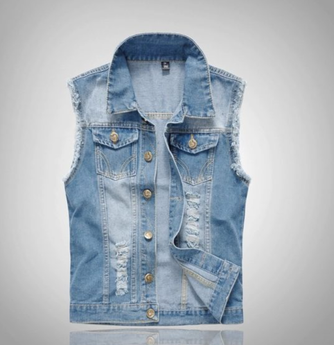 Stylische Denim-Weste für Herren