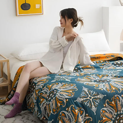 Boho Bloom Reversible Blanket 