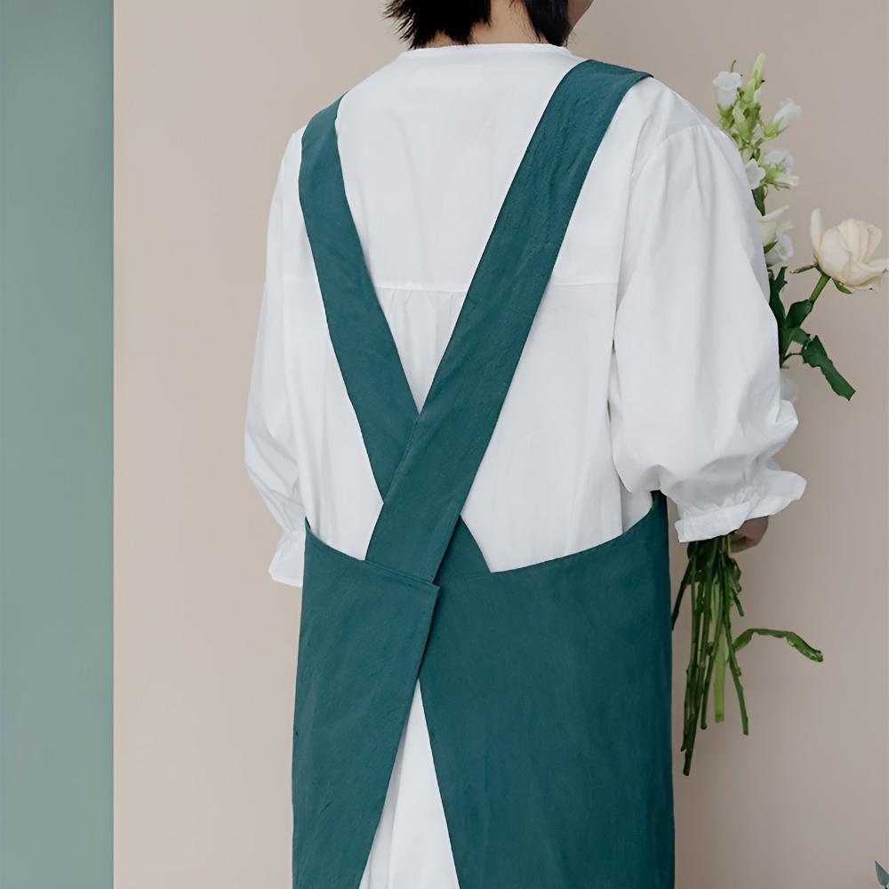 Minimalistisches Kreuz-Back-Schürze