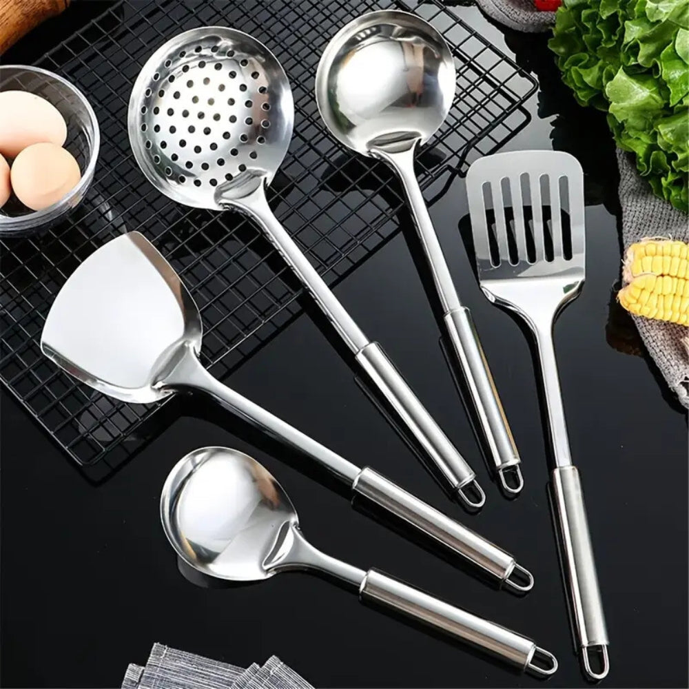 Stainless steel cooking utensils | 5-piece set