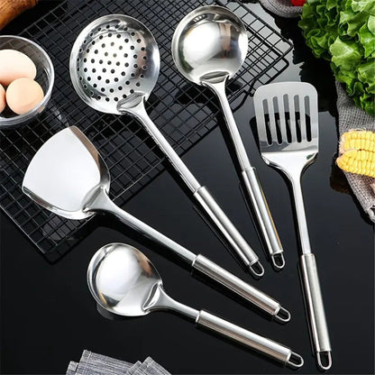 Stainless steel cooking utensils | 5-piece set
