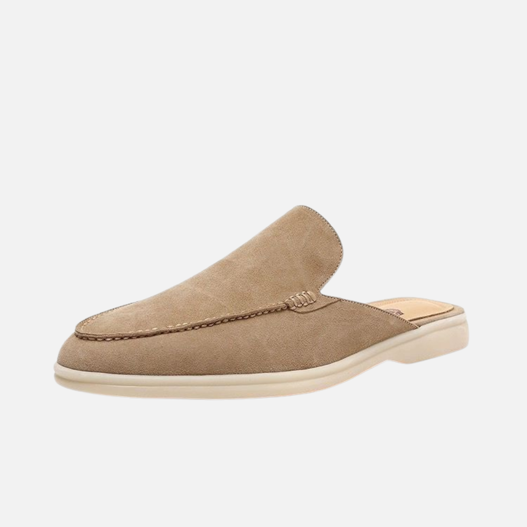 Herren Wildleder-Mules - Old Money Slip-On Sandalen