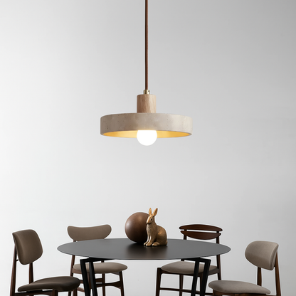 Travertin Bauhaus Pendelleuchte