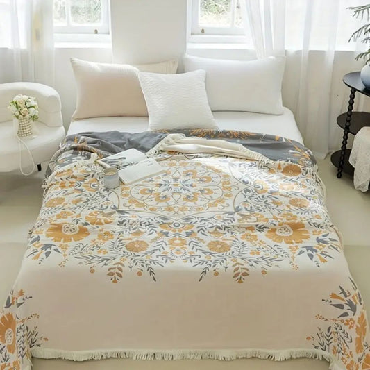 Versailles-inspirierte reversible Blumen-Decke