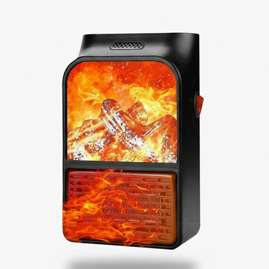 Electric fan heater - plug-in - adjustable temperature