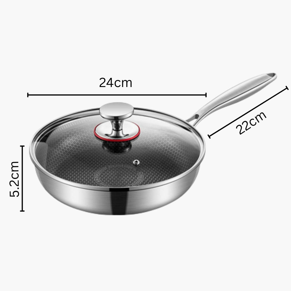 Stainless steel titanium pan