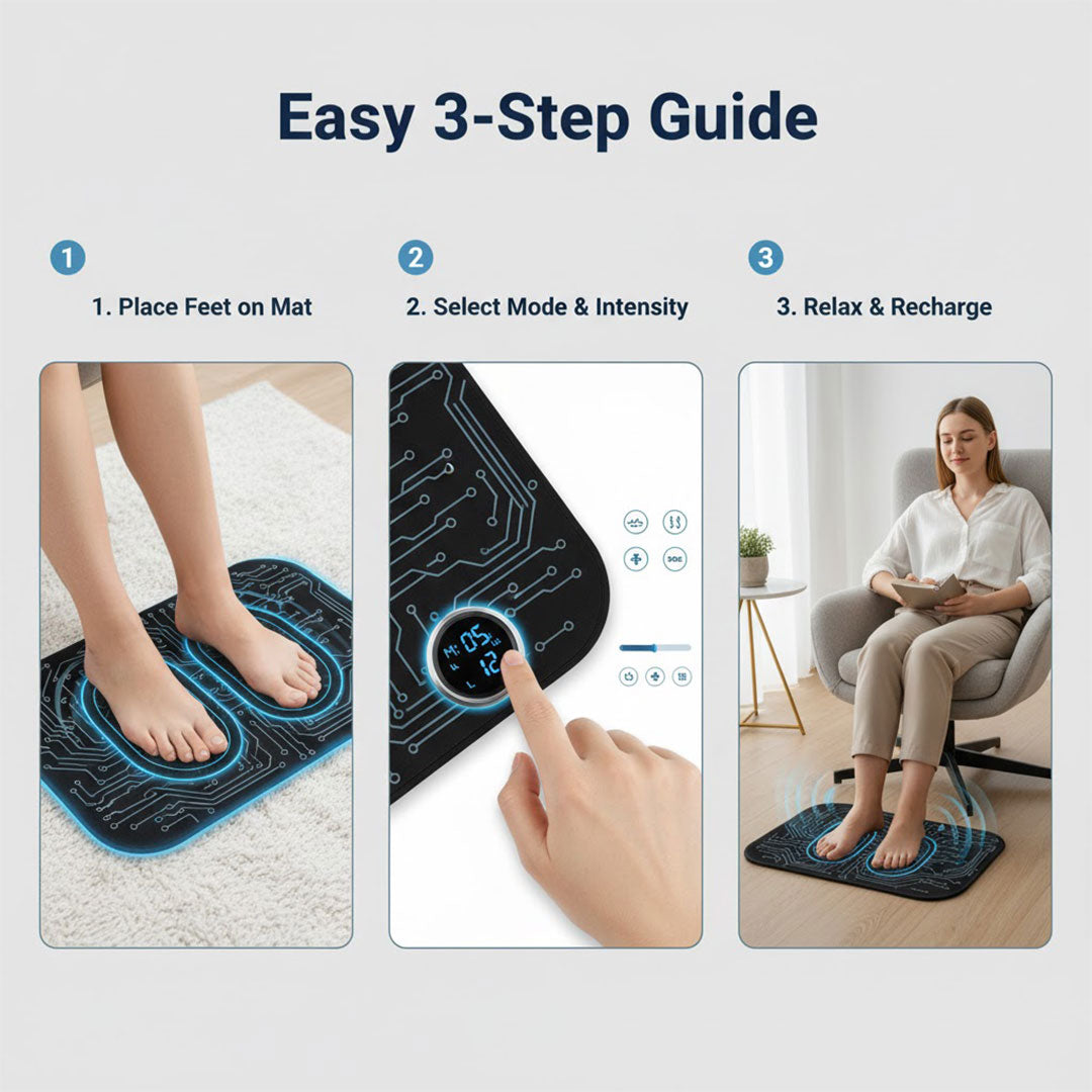 Fußmassagegerät - Wiederaufladbares Design - Heizfunktion