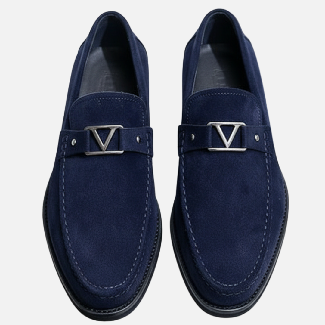 Herren Luxus Wildleder Slipper – Klassische Slip-On Schuhe