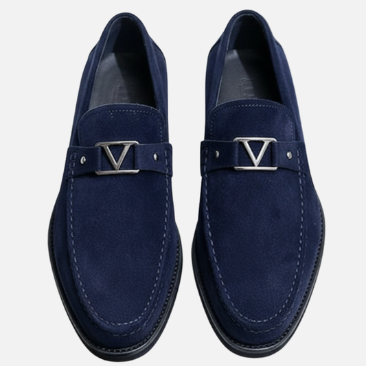 Herren Luxus Wildleder Slipper – Klassische Slip-On Schuhe