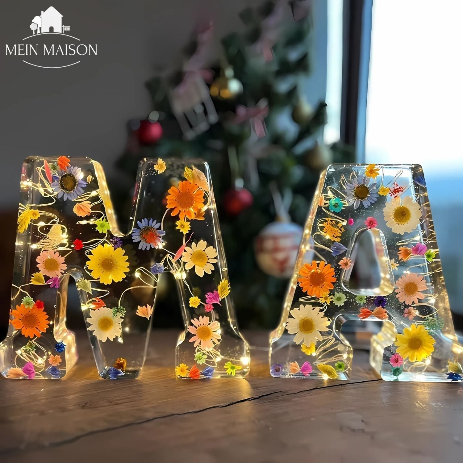 50% RABATT | FloraLetter™ - Florale Buchstabenlampen aus Harz