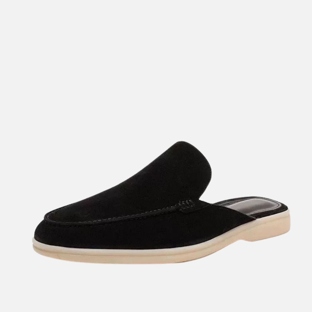 Herren Wildleder-Mules - Old Money Slip-On Sandalen