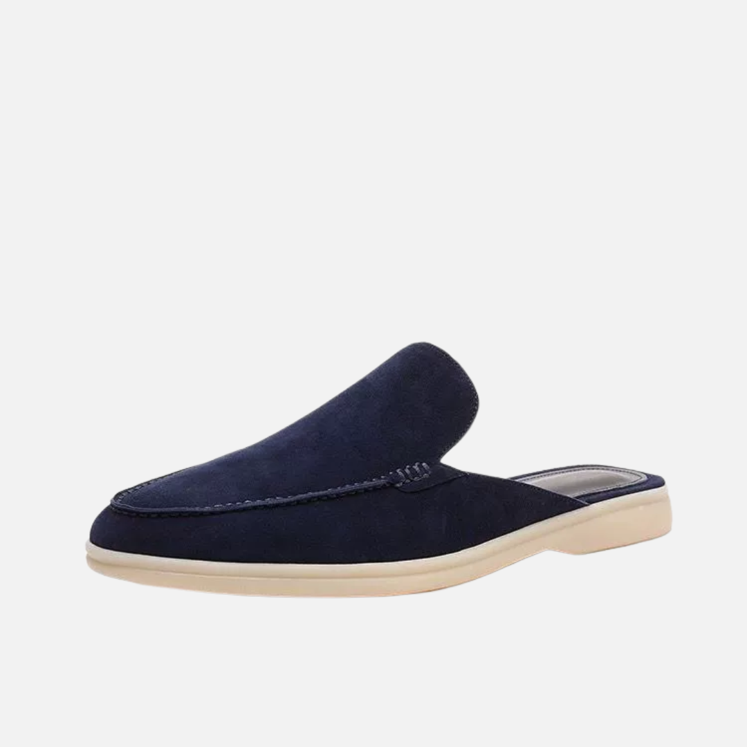 Herren Wildleder-Mules - Old Money Slip-On Sandalen