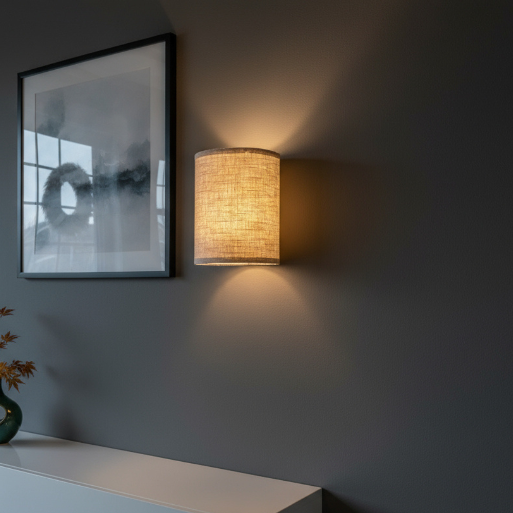 1+1 Gratis Stoff-Wandlampen