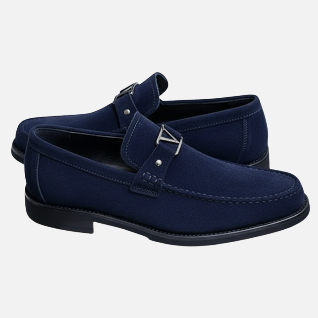 Herren Luxus Wildleder Slipper – Klassische Slip-On Schuhe
