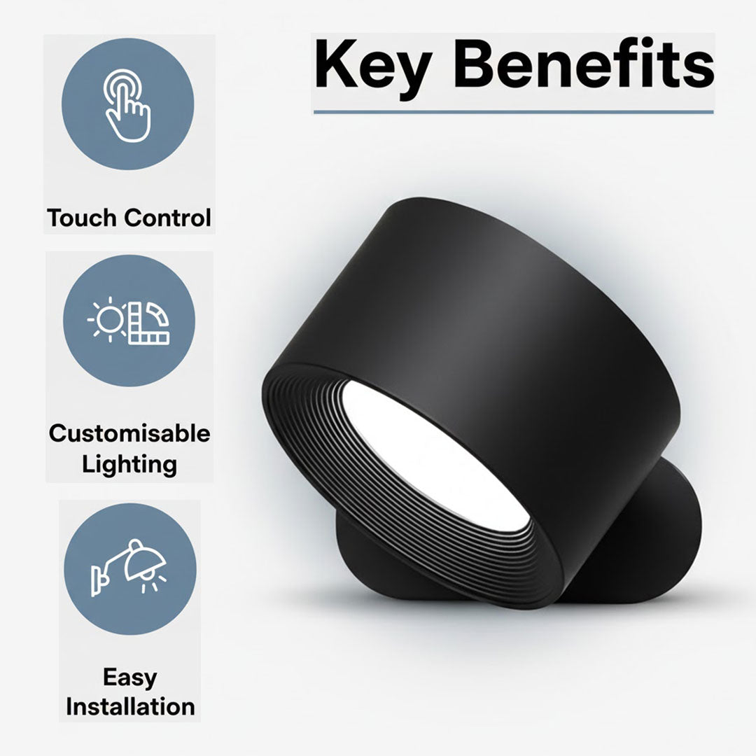 Touch-controlled lamp - Adjustable brightness - Mood light