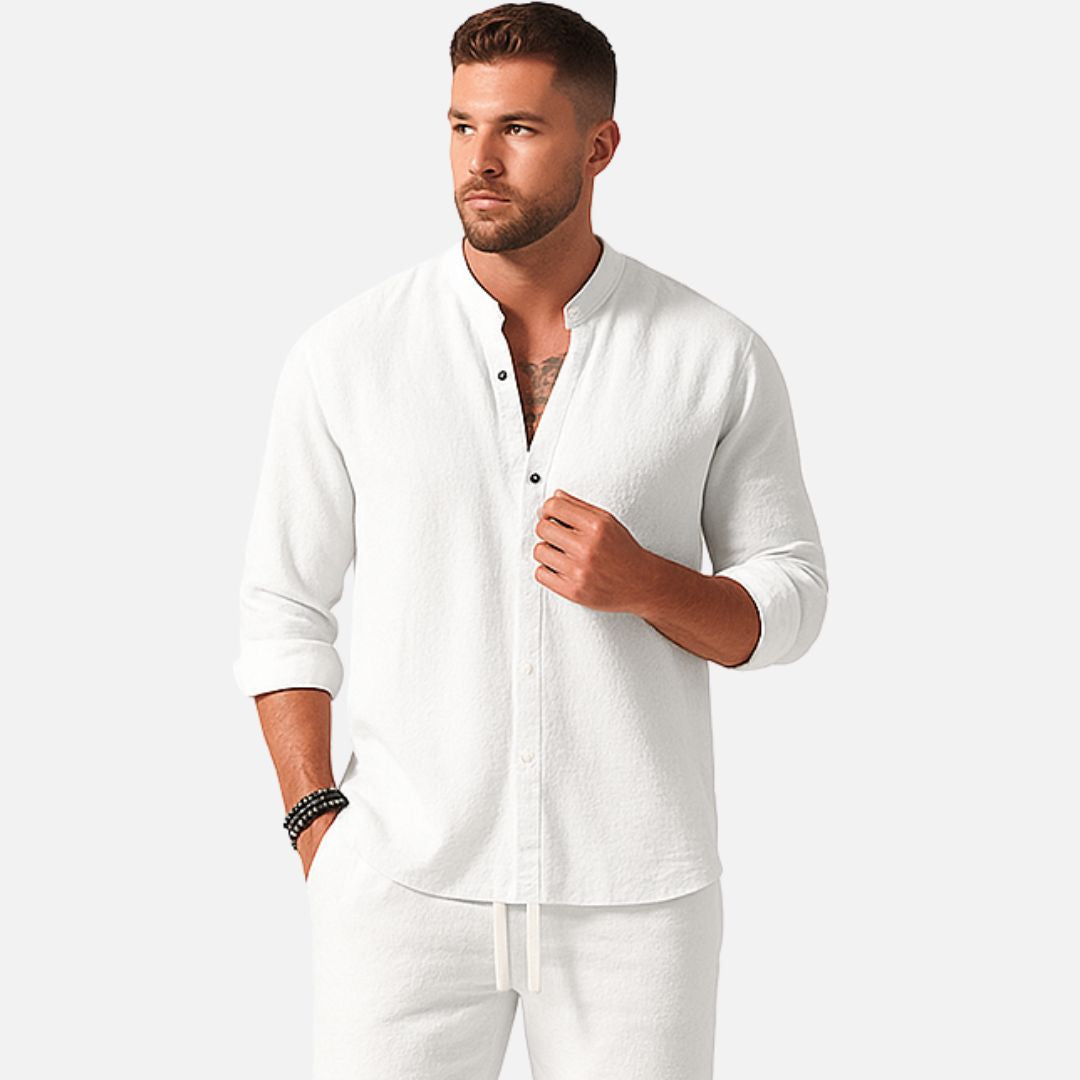 Herren Leinen Outfit Set - Loungewear Outfit