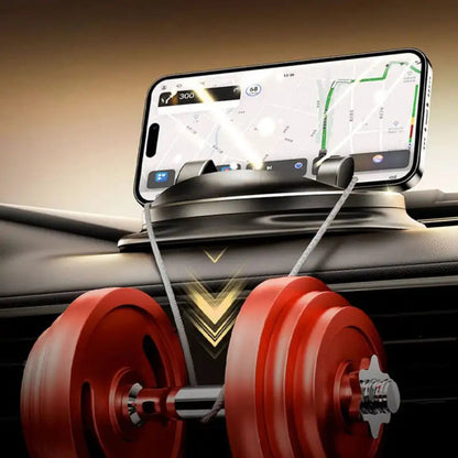Rotating phone holder for the car