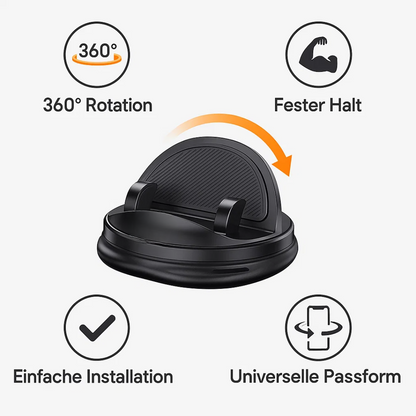 Rotating phone holder for the car