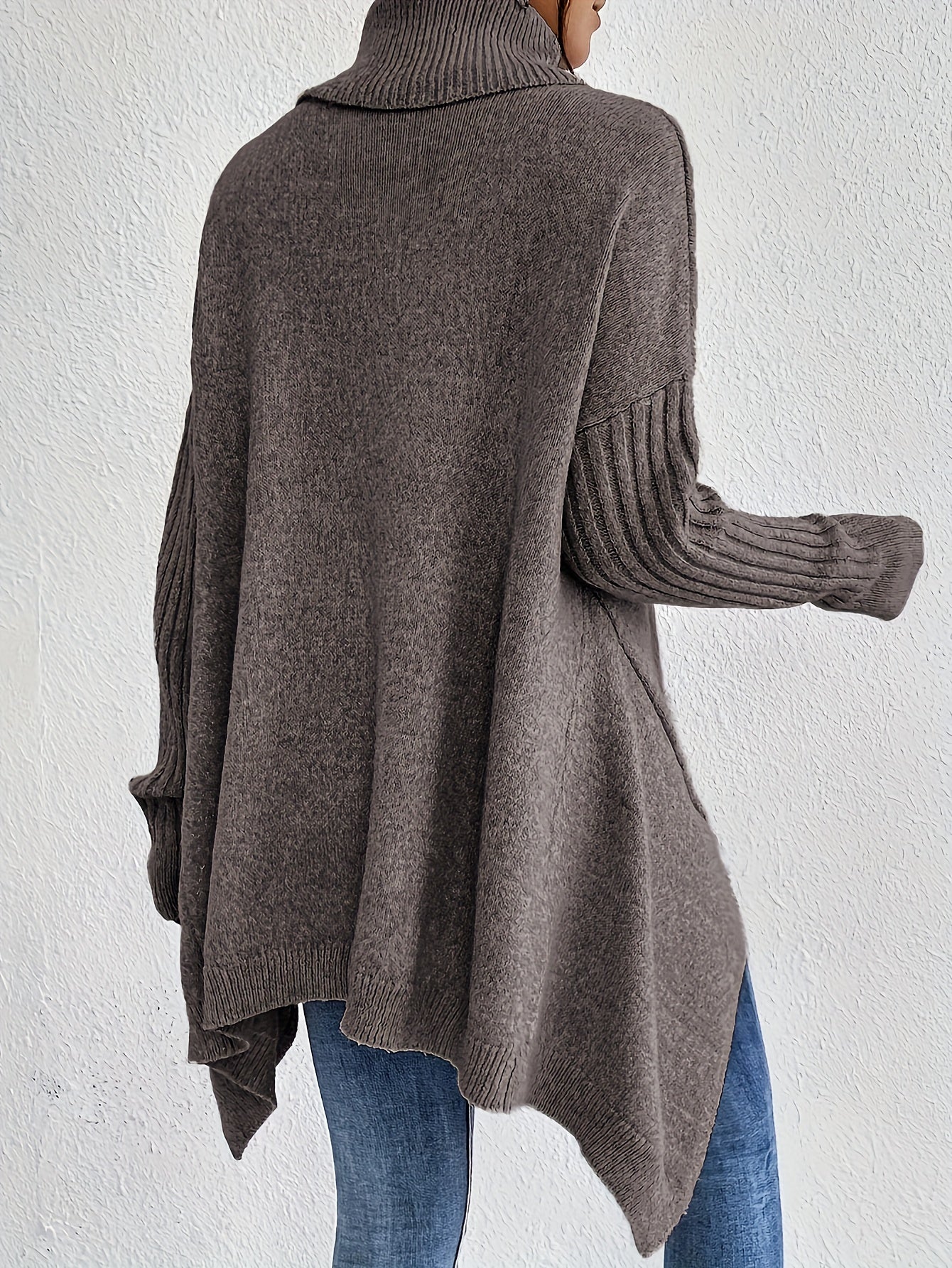 Damen Rollkragenpullover | Oversized Passform mit modernem hohen Kragen