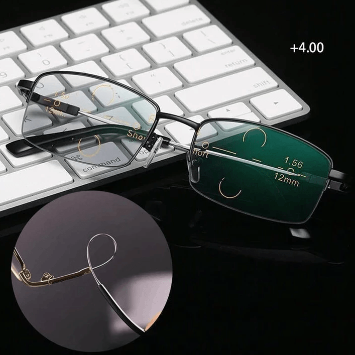 Titanium Progressive Fern- und Nahbereich Dual-Use Lesebrille