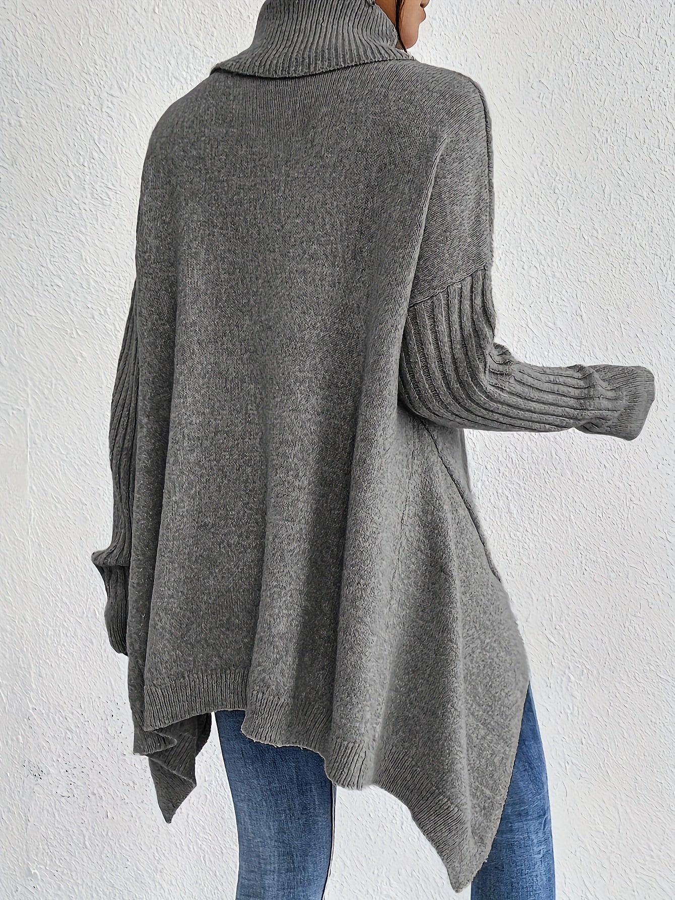 Damen Rollkragenpullover | Oversized Passform mit modernem hohen Kragen