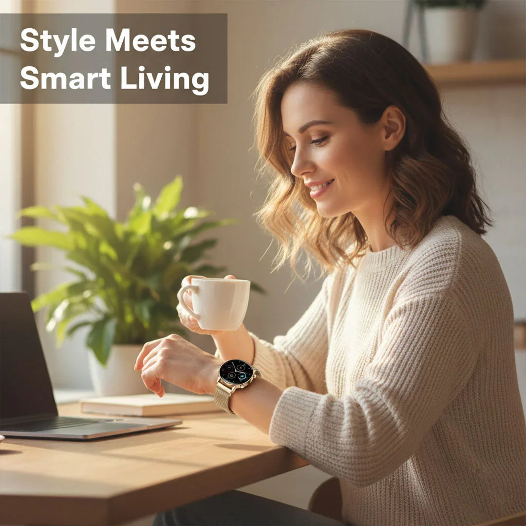 Women's Smartwatch - Health Monitoring - Message Notifications