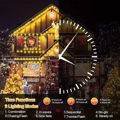 500 LED Außenlichter - Fernbedienung - Netzbetrieb