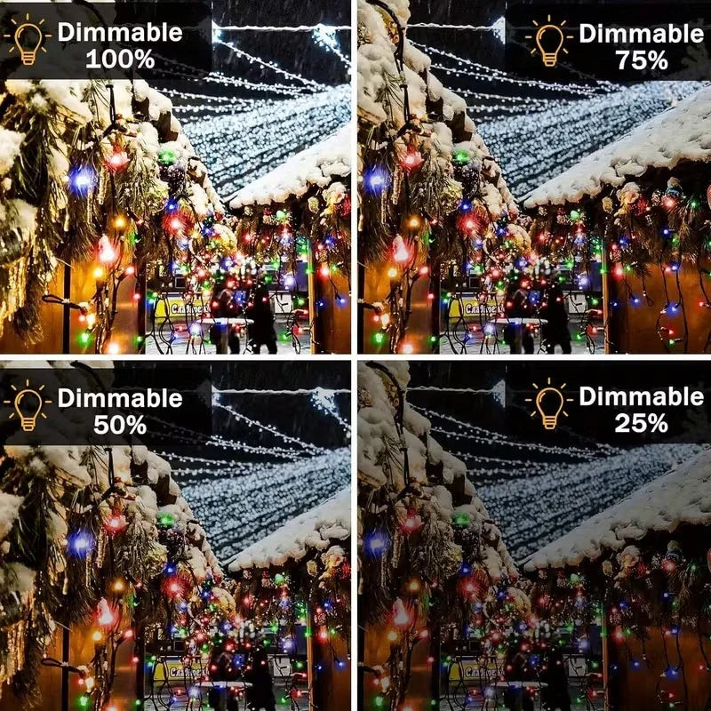 500 LED Außenlichter - Fernbedienung - Netzbetrieb