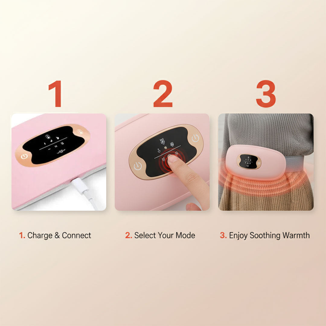 Heizgurt - Verstellbare Taille - Wiederaufladbares Design
