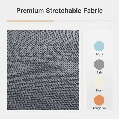 Corner sofa cover - Stretchable fabric - Assembly instructions included