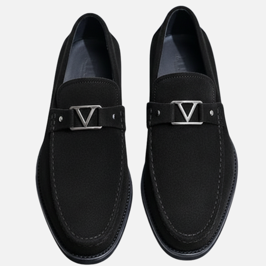Herren Luxus Wildleder Slipper – Klassische Slip-On Schuhe