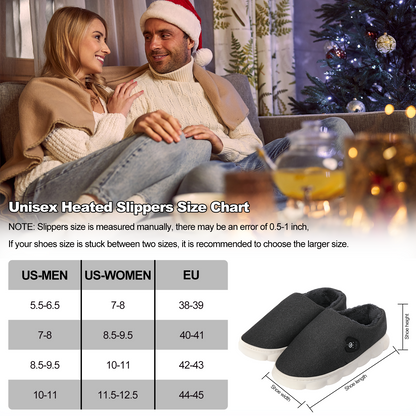 Unisex Wiederaufladbare Hochschnitt Heizslipper – APP & Tastensteuerung