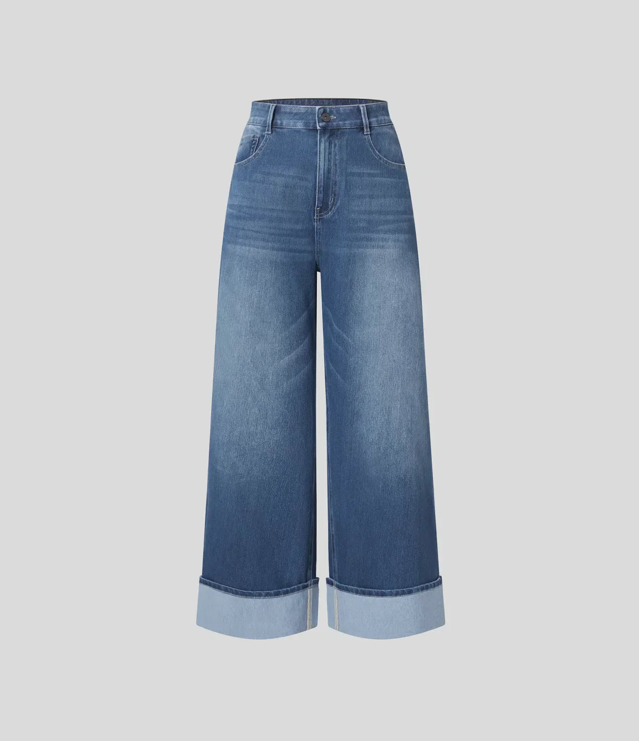 Lara | Wijde Jeans Met Hoge Taille