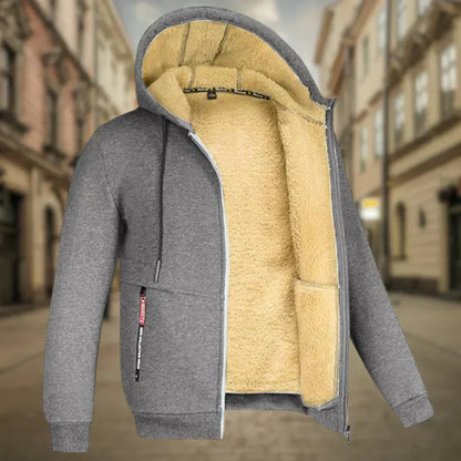 Fleece Hoodie Jacke - Winter - Warm - Zip-Up Hoodie - Herren Hoodie