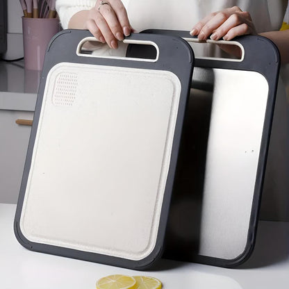 Umkehrbare Schneidebrett aus Edelstahl