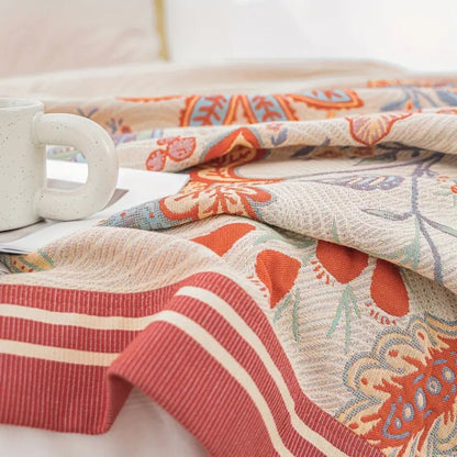 Weinbergblüte Wendbare Baumwolldecke