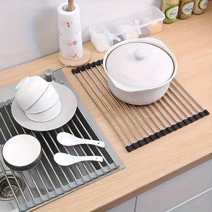 Stainless steel dish drying rack 