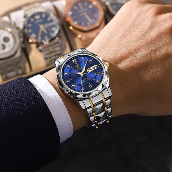 Wasserdichte Luxus-Herrenarmbanduhr der Top-Marke mit Leuchtfunktion
