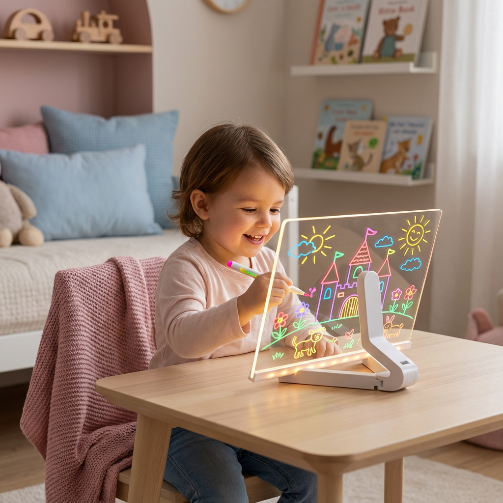 Leuchtendes LED-Zeichentablett für Kinder