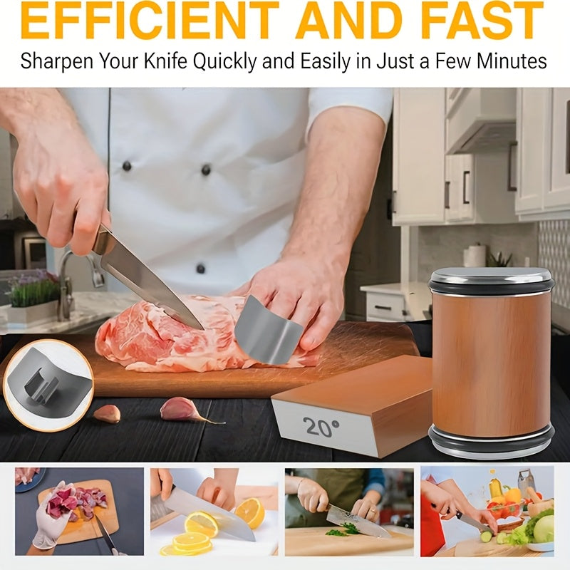 Schleifstein-Set EdgeCraft DuoSharp | Diamantstein mit Magnethalter | 15° & 20° Schleifwinkel | Holz & Metall