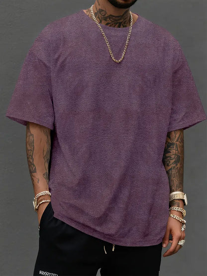 Oversized T-Shirt | Rund Nächster | Lockere Passform | Tie-Dye Shirt | Herren T-Shirt