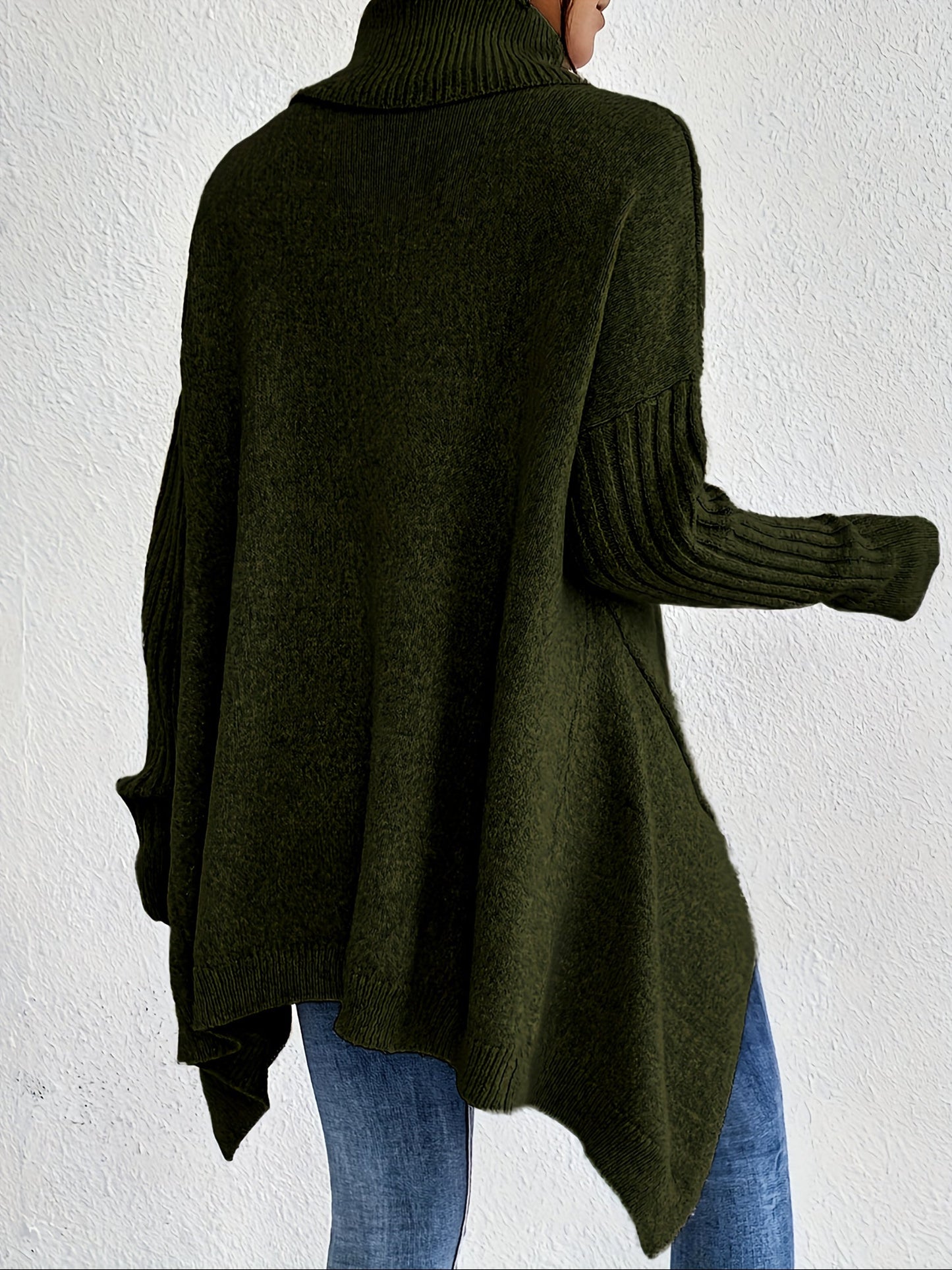 Damen Rollkragenpullover | Oversized Passform mit modernem hohen Kragen