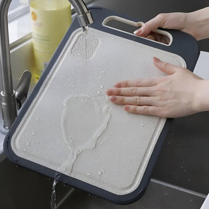 Umkehrbare Schneidebrett aus Edelstahl