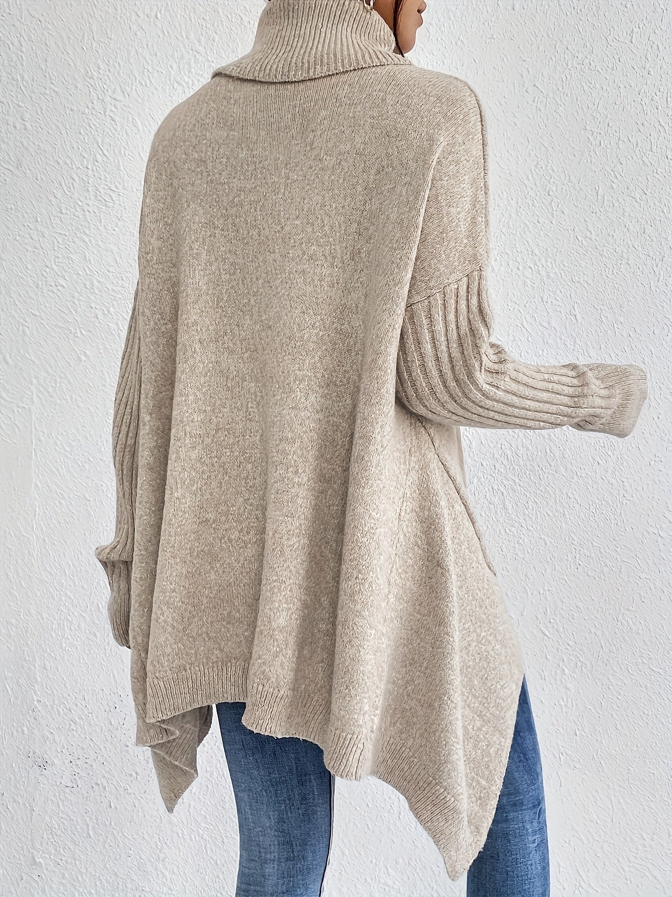 Damen Rollkragenpullover | Oversized Passform mit modernem hohen Kragen