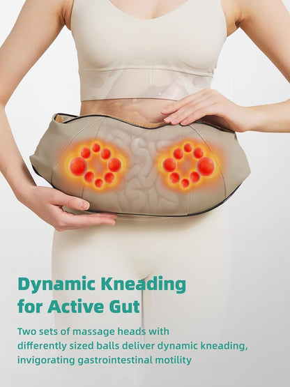 Buikmassageapparaat - verwarmingsfunctie - oplaadbaar ontwerp