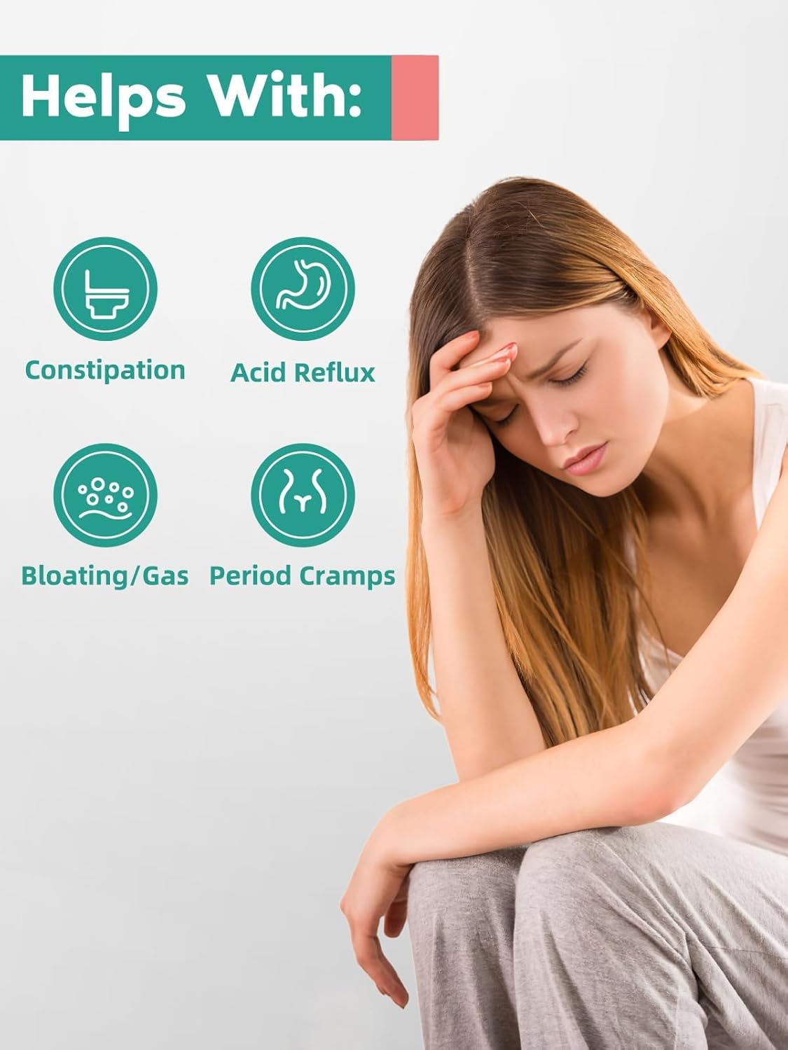 Buikmassageapparaat - verwarmingsfunctie - oplaadbaar ontwerp